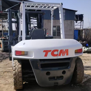 รถยกดีเซล TCM FD70 มือสอง 3-10 ตัน พร้อมไฮดรอลิกไซด์ชิฟเตอร์ ยางตัน เสากระโดงสองตอน - Product Image 4