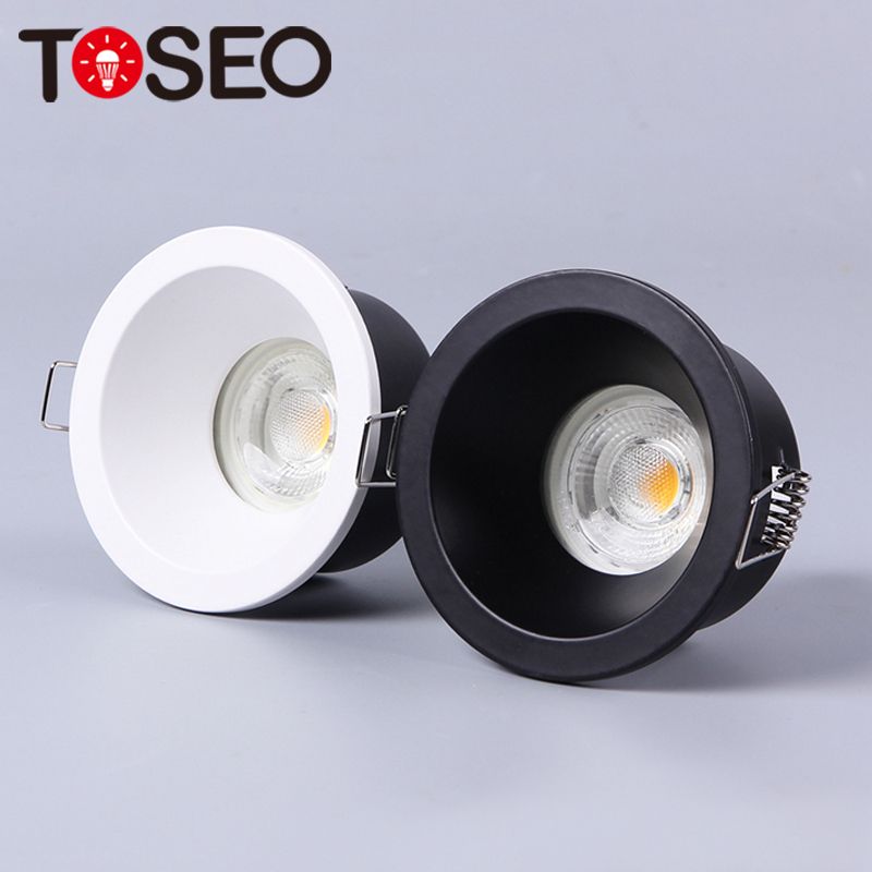 IP65 Black / White Bathroom Ceiling Spotlights AC 220 - 240V RoHS Approved