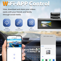 Caméra de tableau de bord 4K pour voiture avec objectif unique, contrôle par application Wi-Fi, vision nocturne et enregistrement vidéo pour enregistreur de voiture avec capteur G