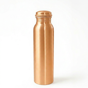 Botella de Agua de Cobre con Aislamiento al Vacío, Diseño Redondo Minimalista, para Uso en Senderismo al Aire Libre, Retención Térmica de 12 a 24 Horas - Product Image 1