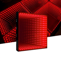 Lumières de sol en miroir Abyss, LED DMX, verre trempé, magnétiques, 3D, pour mariage, indice de protection IP55, lumière chaude, à intensité variable
