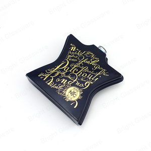 Lussuoso Flacone <span class=keywords><strong>di</strong></span> Profumo in <span class=keywords><strong>Vetro</strong></span> Nero a Forma <span class=keywords><strong>di</strong></span> Stella con Stampa Personalizzata del Logo, Contenitore in <span class=keywords><strong>Vetro</strong></span> per Profumo con Pompa <span class=keywords><strong>e</strong></span> Tappo - Product Image 6