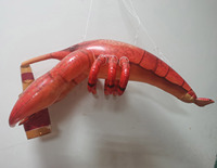 Homard Gonflable Géant avec Bouteille, Modèle de Fruits de Mer en PVC, Décoration Suspendue pour Bar, Restaurant, Fête