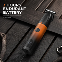 Kit de toilettage professionnel PRITECH 6-en-1 pour hommes, tondeuse à poils du corps en aluminium, têtes magnétiques, étanche IPX6, rasoir avec écran LED