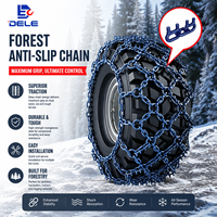 Cadenas de tracción de alta resistencia con agarre en U, barra en I, patrón de doble diamante, de acero aleado endurecido, para nieve, barro y tala forestal