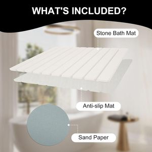 Tapete de Baño Absorbente de Diatomita de Grado Alimenticio, Plegable, Bonito y de Alta Calidad, de 60*39cm, para Perros y Baño - Product Image 6