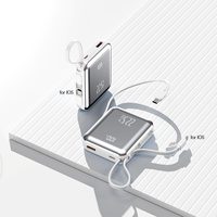 Chargeurs de banque d'alimentation portables 3C à bas prix 20000mAh câble de sortie de type C intégré PD 22.5W Power Banks Slim