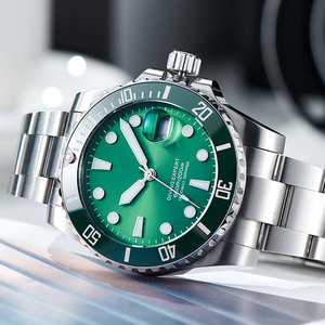 Montre de plongée de luxe personnalisée avec logo OEM, calendrier, mécanique automatique, acier inoxydable, 200 m, pour hommes - Product Image 2