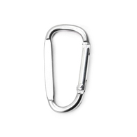 Mousqueton porte-clés en aluminium en gros, forme en D, mousqueton à ressort léger, clip métallique pour sac à dos, camping, accessoires de plein air