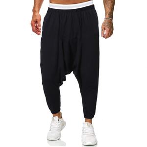 Pantalon Harem Sportif Ample en Coton et Lin pour Hommes, Style Hip Hop Streetwear, Personnalisable – Vente Flash Fabricants - Product Image 1