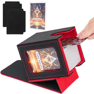 Kaart Deck Box Voor Mtg Commandant Decks Lederen Deck Card Case Voor Tcg Kaarten Met Magische Vergrendeling