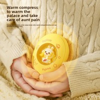Nouveau mini chauffe-mains portable rechargeable par USB avec lumière ambiante, design de dessin animé, cadeau personnalisable, modèle 098