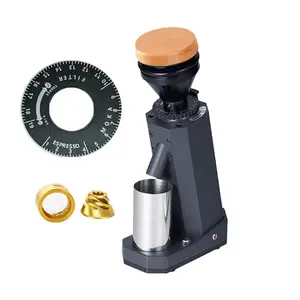 40MM Titanium Burr g 64 Electric Coffee Grinder Machine Fully Automatic 19 Gears Thickness Adjustment Coffee Beans Grinder