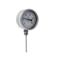 Termometer Bimetal Ganda Tahan Ledakan Kontak Listrik Transmisi Jarak Jauh Penunjuk Aksial Radial IP55 Baja Tahan Karat