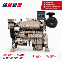 Moteur diesel marin SCDC CCEC Cummis NTA855-M400 400 ch 1800 tr/min 6 cylindres 4 temps turbocompressé pour propulsion de bateau