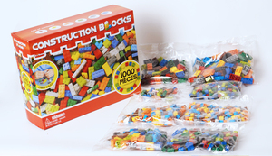 Kit de bloques de construcción de rompecabezas de 1000 piezas, juego de bloques de construcción básicos de ladrillos de juguete DIY para niños, juguetes de bloques de construcción DIY de inserción - Product Image 4