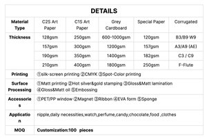 Musdine Tùy Chỉnh Vẻ Đẹp Mỹ Phẩm Trang Điểm Make Up Maquillaje Hộp Giấy Cho Son Bóng Thẩm Mỹ Bao Bì Cho Mỹ Phẩm Bán Buôn - Product Image 2