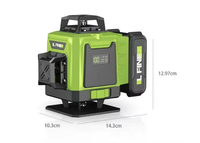 Niveaux laser rotatifs automatiques 3D portables à 12 lignes, fournisseurs de niveaux laser à faisceau vert multifonctionnels à auto-nivellement 360°