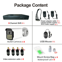 Kit de caméra de sécurité TSEye 8CH 5MP Full HD AHD DVR XVR avec vision à distance, système de surveillance extérieur étanche IP66 pour la maison