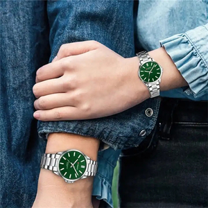 Reloj de Pulsera CURREN 9090 de Moda para Parejas, Reloj de Cuarzo Simple con Correa de Acero Inoxidable, Reloj Casual de Negocios para Hombre - Product Image 4