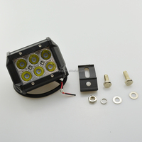 Barre de travail LED 18W 4 pouces 6000K pour voiture, projecteur de travail pour SUV, petites lumières routières, éclairage extérieur automobile 4x4, éclairage de travail tout-terrain