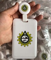 En gros usine, porte-badge rétractable Yoyo durable avec logo personnalisé, largeur 3,2 cm, longueur 60 cm, boucle télescopique facile à tirer, avec cordon de suspension