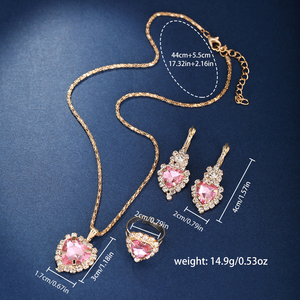 Set di 4 Pezzi LP49: Orologio e Gioielli da Donna, Anelli, Orecchini, Collane, Orologi al Quarzo di Lusso Edizione Limitata con Cinturino in Lega - Product Image 5