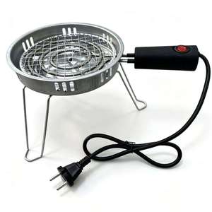 Portable Electric Hookah Shisha Charcoal Burner Metal <b>Coal</b> <b>Heater</b> with Mesh Grill Tripod Stand for Smoke - Product Image 1