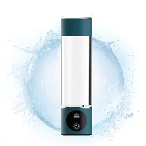 Generatore di elettrolisi dell'acqua dell'idrogeno della bottiglia blu h2 ricca di pem usb a prova di acqua OLED intelligente