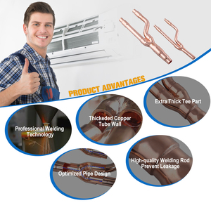 Ống đồng nhánh điều hòa Hailiang cho máy lạnh Midea, ống đồng đỏ, ống nhánh cho điều hòa VRF, đường ống VRF - Product Image 6