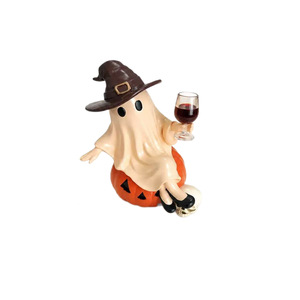 Nueva Estatua de Fantasma de Resina para Halloween 2026, Adorno de Copa de Vino, Decoración de Halloween, Decoración del Hogar, Venta al por Mayor - Product Image 5