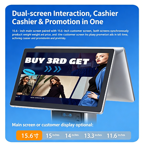 Caja Registradora POS de 15.6 Pulgadas con Báscula Integrada, Impresora de Recibos Electrónica, Báscula de Peso para Punto de Venta Minorista - Product Image 2
