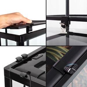 2025 Neuankömmling Hot Sale REPTIZOO Knock-Down-Reptilien Hochglas-Terrarium Bildschirm belüftung Großes Reptilien-Terrarium - Product Image 4