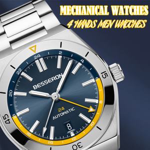 Reloj con Logotipo Personalizado, Movimiento Automático, Relojes Mecánicos, Fabricante OEM ODM, Reloj de Pulsera de Acero Inoxidable para Hombre - Product Image 4