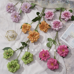Yixuan <b>Artificial</b> <b>Peony</b> Flowers Silk Realistic Wedding Home Decor - Product Image 1