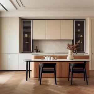 Meubles de cuisine sur mesure de luxe, armoires modernes laquées brillantes et mates, solutions de mobilier pour toute la maison directement de l'usine - Product Image 2