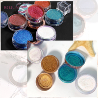 Poudre Pigmentée Scintillante Effet Caméléon Sirène pour Nail Art – Couleurs Changeantes pour Bricolage Style Designer – Conditionnement en Bouteille