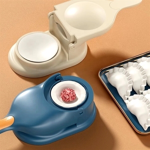 Máquina de Prensa Manual 2 em 1 Essencial para Cozinha Molde de Silicone para Massa de Dumpling Fácil de Usar para Assar Massa Uso Doméstico Caixa Descartável Embalada - Product Image 4