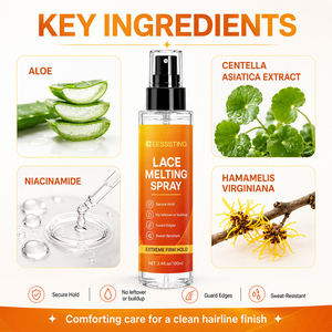 Spray Fijador de Cabello con Logotipo Personalizado, Aspecto Natural, Fijación Rápida, Fuerte y Duradera, Nutritivo, Fijación Media, Aceite para el Cabello, Spray para Derretir el Encaje - Product Image 4
