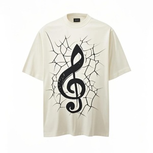 เสื้อยืดผู้ชายผ้าฝ้าย 100% สัมผัสนุ่มสไตล์วินเทจ พิมพ์ลายสีสันสดใสแบบพ่นตรง ระบายอากาศได้ดี แขนสั้น คอกลม - Product Image 5
