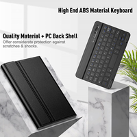 X517 casing Tablet dengan Keyboard, casing Samsung Galaxy Tab A7 Lite 8.7 2021 Pu nirkabel yang dapat dilepas