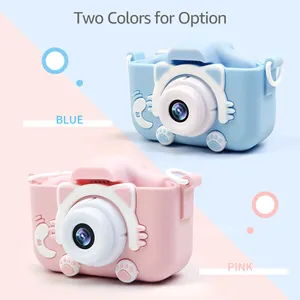 Girls Toys 1080P HDデュアルレンズ、幼児用おもちゃビデオレコーダー2インチ、子供用デジタルカメラリアルカメラバースデーギフト
