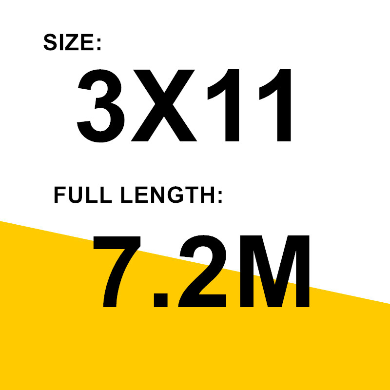 3x11  7.2m  3.2m Aluminum Extension Ladder