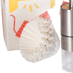 <b>Coffee</b> <b>Filter</b> <b>Paper</b> White Bleached Corrugated Bowl Shape Pour Over Drip <b>Coffee</b> Maker Disposable <b>Filters</b> 100Pcs - Product Image 1
