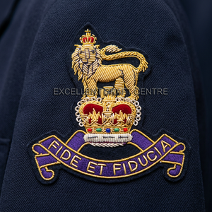FIDE ET FIDUCIA High Quality Lace Embroidered Patch <b>Sew</b>-On Fabric Badge Circular Luxury Design for Garment - Product Image 2