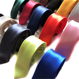Fashion 5CM <b>Skinny</b> Slim Narrow <b>Ties</b> for man Solid Color <b>Black</b> Red Blue Patterns Necktie For mens Neck <b>Tie</b> Neckwear - Product Image 3