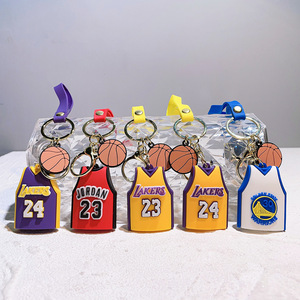 <span class=keywords><strong>Porte</strong></span>-clés commémoratif NBA Lakers Kobe James <span class=keywords><strong>Jordan</strong></span>, maillot de <span class=keywords><strong>basket</strong></span>, pendentif de voiture, <span class=keywords><strong>porte</strong></span>-clés en caoutchouc - Product Image 2