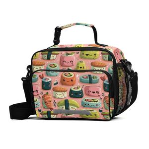 Cute Musubi Design <b>Lunch</b> Bag Aluminum Foil Portable Picnic Cooler Meal Bags Kids Boys Custom <b>Insulated</b> <b>Lunch</b> Bag for Girls - Product Image 1