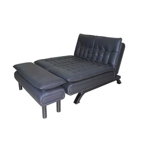 โซฟาห้องนั่งเล่นแบบดั้งเดิม Gao <span class=keywords><strong>Fu</strong></span> KF936 หลายแบบ 2.5 ที่นั่ง หนังสีดำ บุฟองน้ำ เป็นมิตรกับสิ่งแวดล้อม สไตล์ลำลอง - Product Image 1