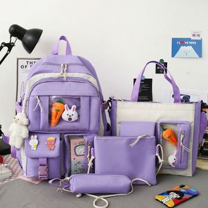 Wsy432 Bag Fashion Waterproof <b>Kids</b> Teenager Student <b>Backpack</b> Bags for Girls Back to School 4 in 1 Set - Product Image 3